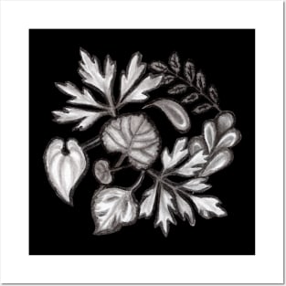 Wild Plant Summer Leaves Nature Pattern Posters and Art